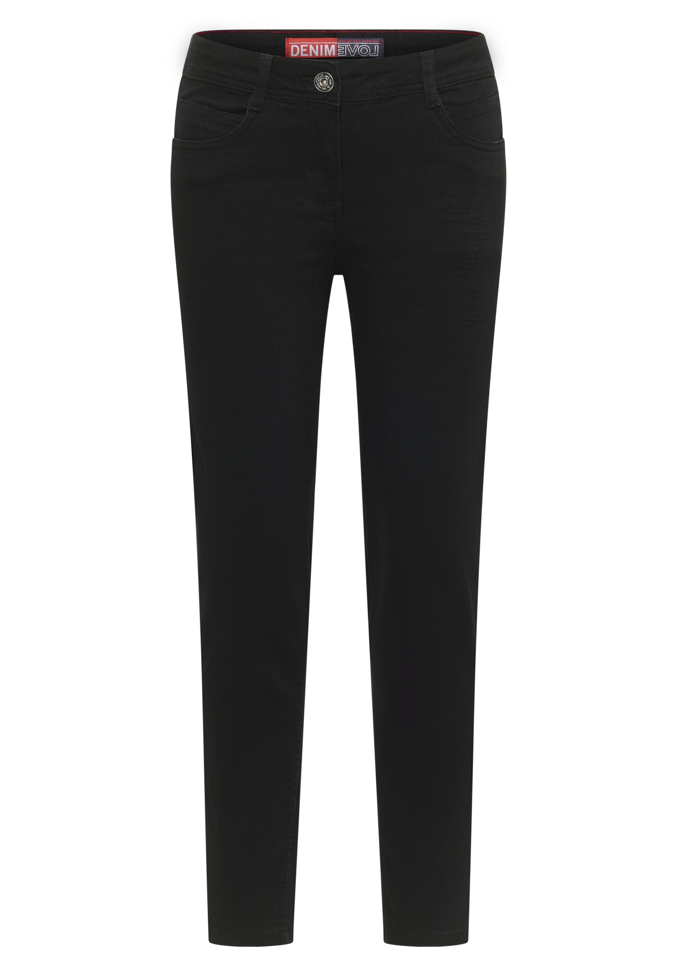 CECIL Slimfit Jeans in Schwarz: Vorderseite