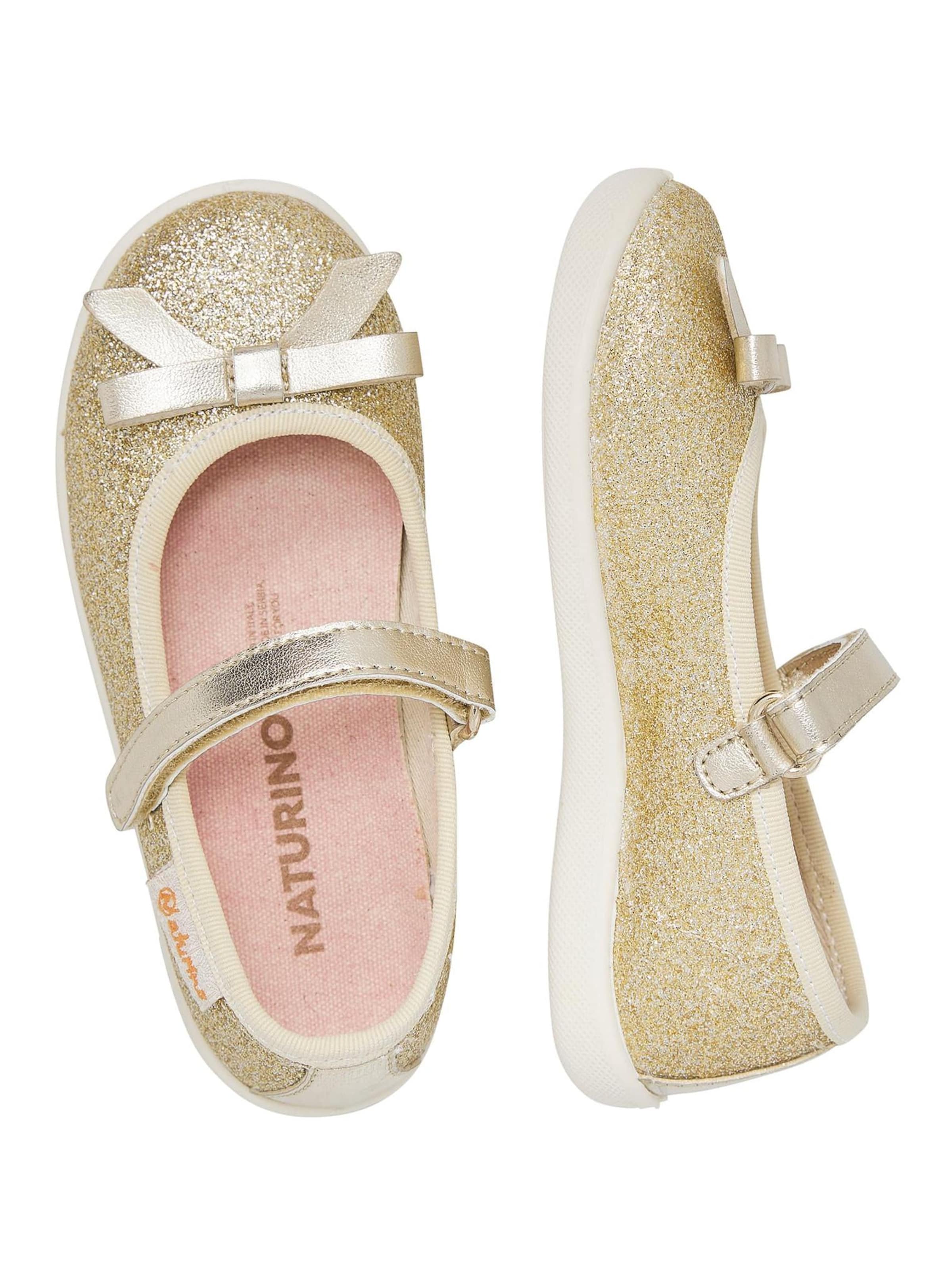 NATURINO Ballerina's 'CLARIES 2' in Goud