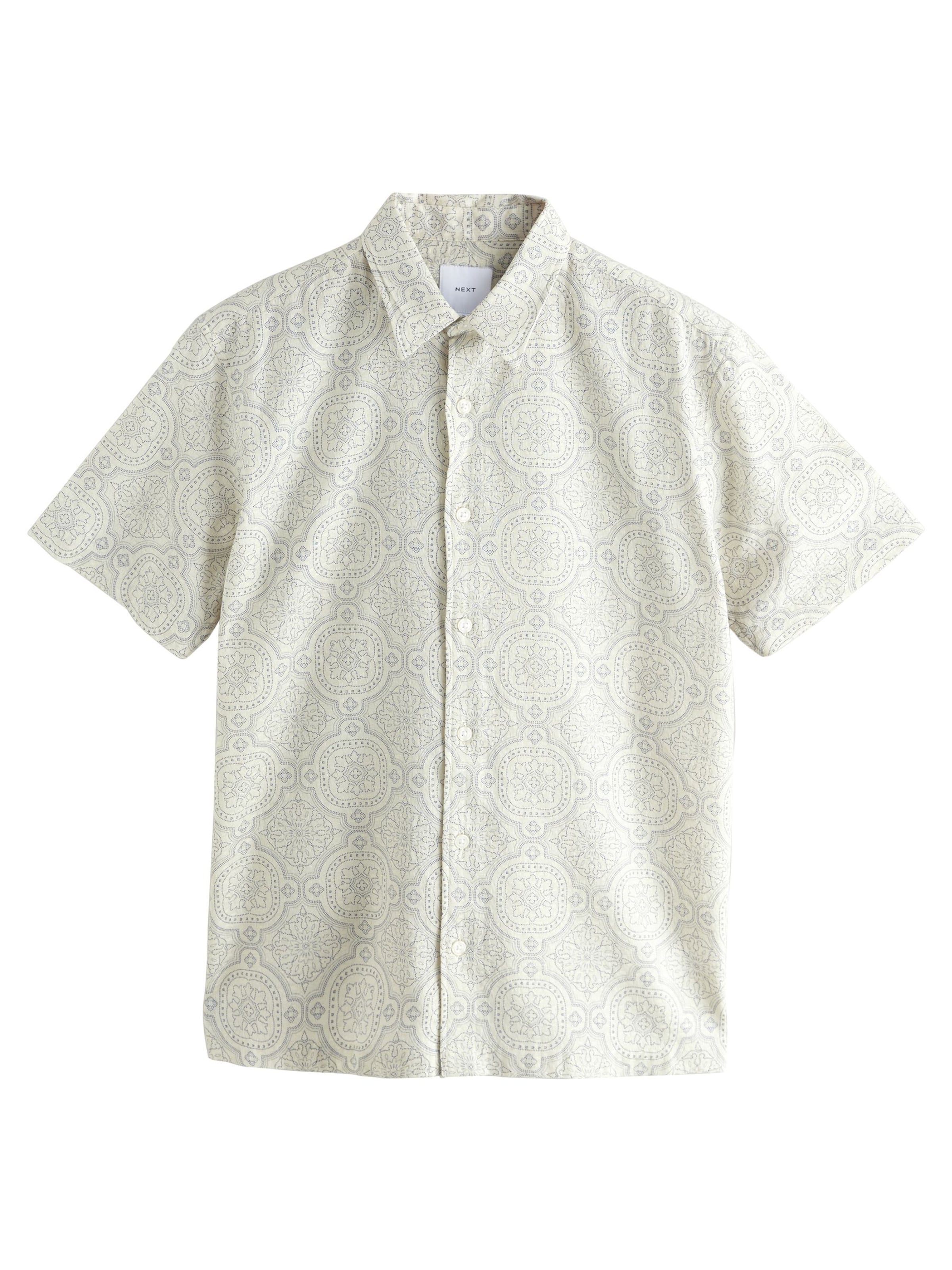 Next Regular fit Overhemd in Beige: voorkant