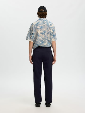 SELECTED Regular Trousers with creases in Blue