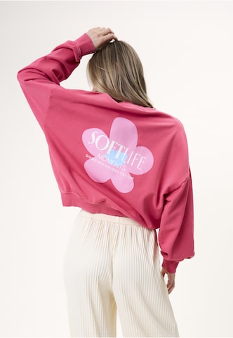 Sweat-shirt 'Soft Life' OH APRIL en rouge : devant