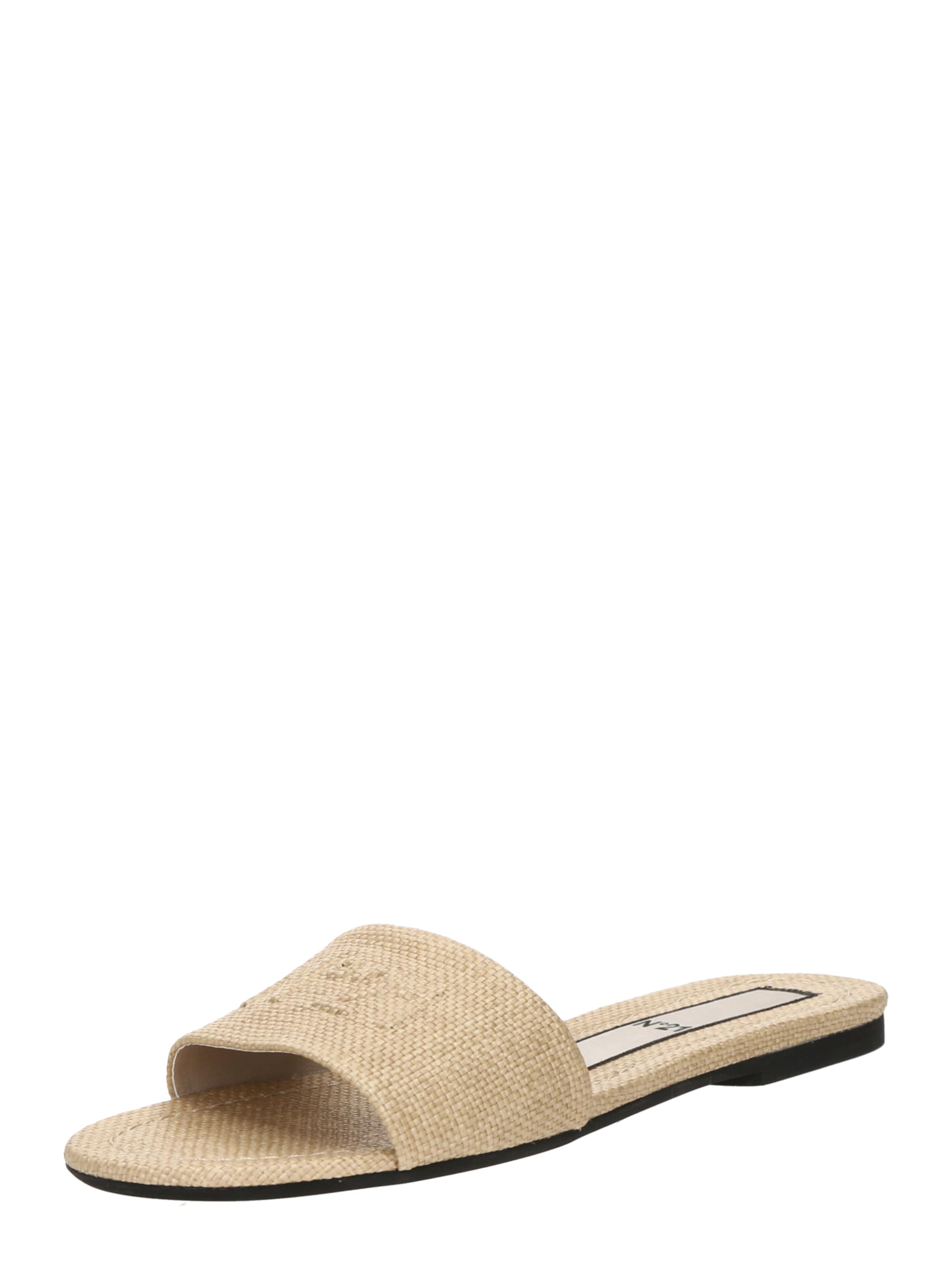 N°21 Pantolette in Braun: Vorderseite