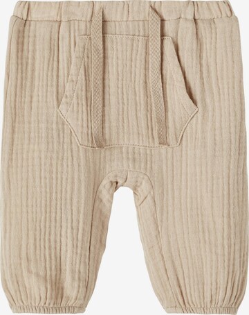 Effilé Pantalon 'Helan' NAME IT en beige : devant