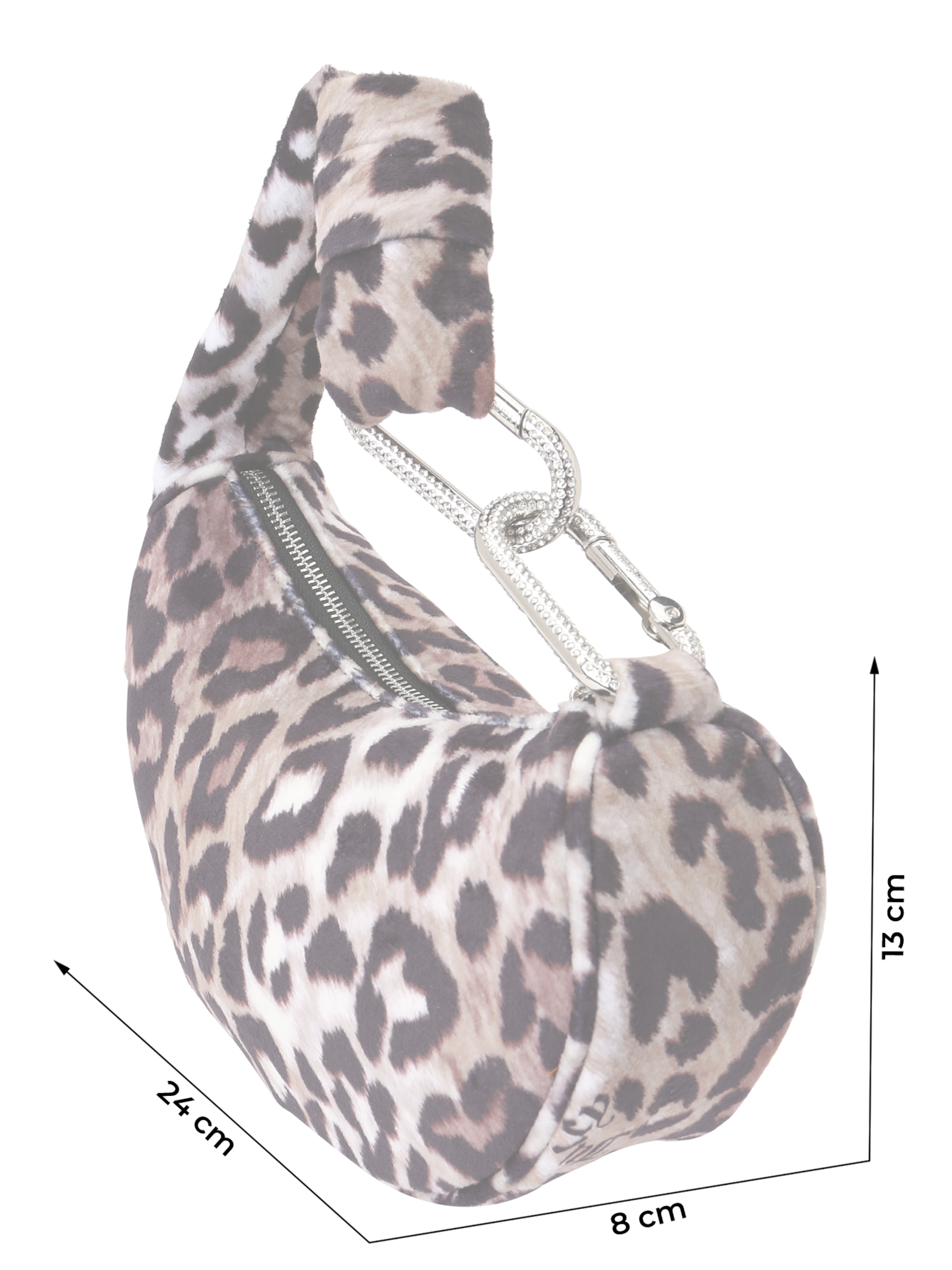 Juicy Couture Handtasche in hellbraun / schwarz, Produktansicht