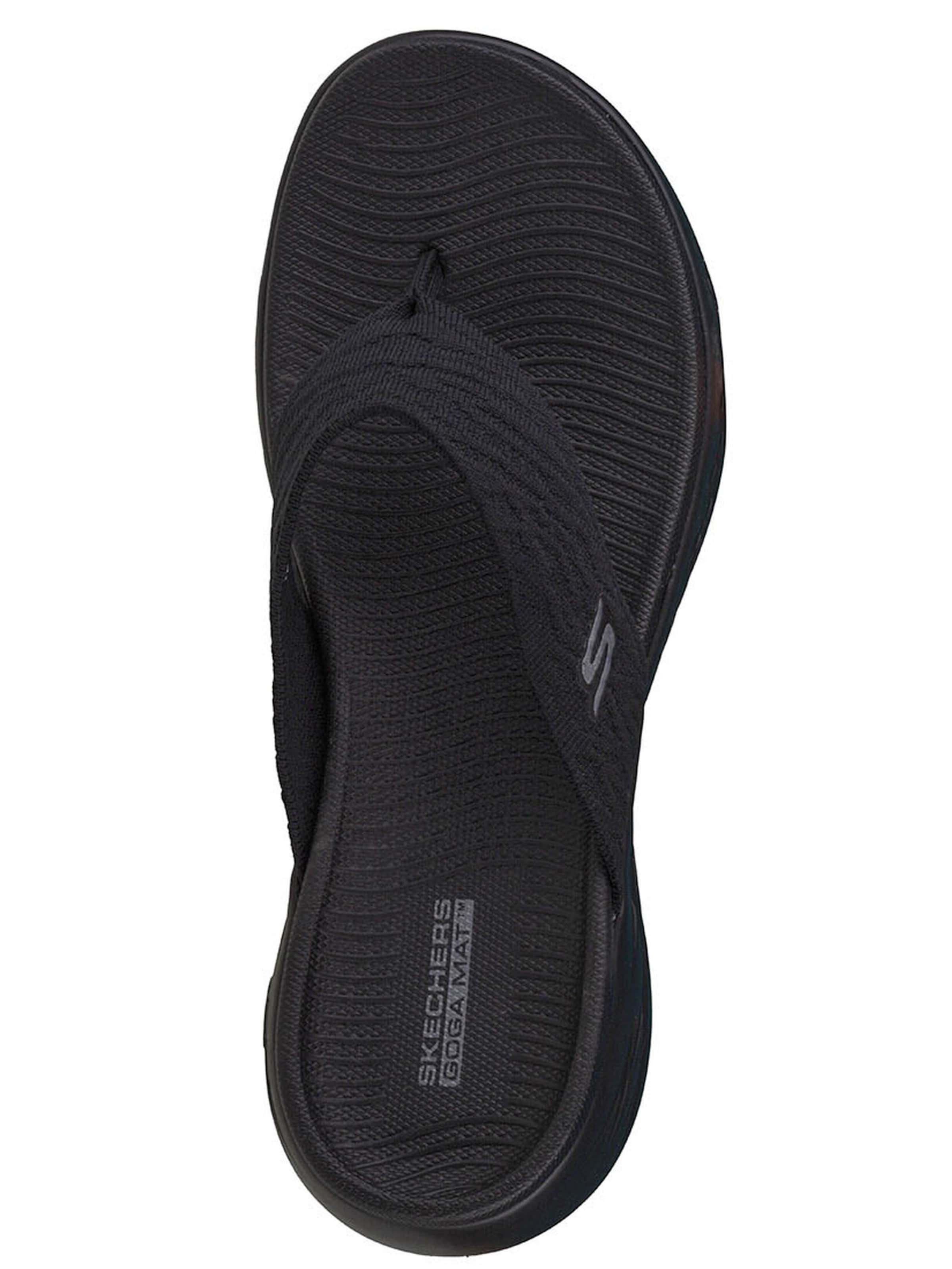 SKECHERS Teenslipper 'Skechers On The Go 600 Sunny' in Zwart