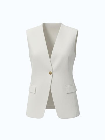 Viore Vest 'Blazer' in White: front