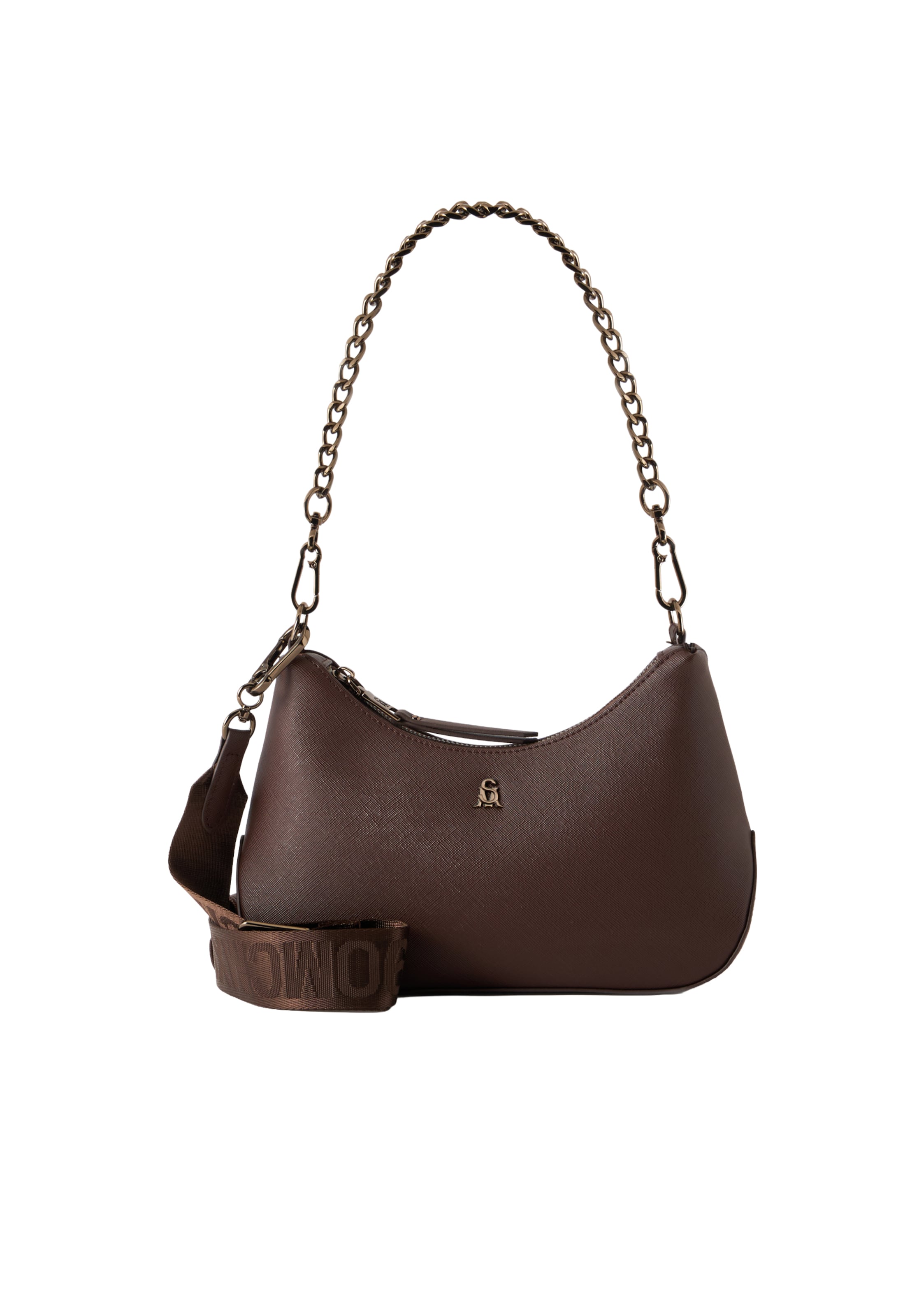 STEVE MADDEN Schultertasche 'Bsin' in Braun: Vorderseite
