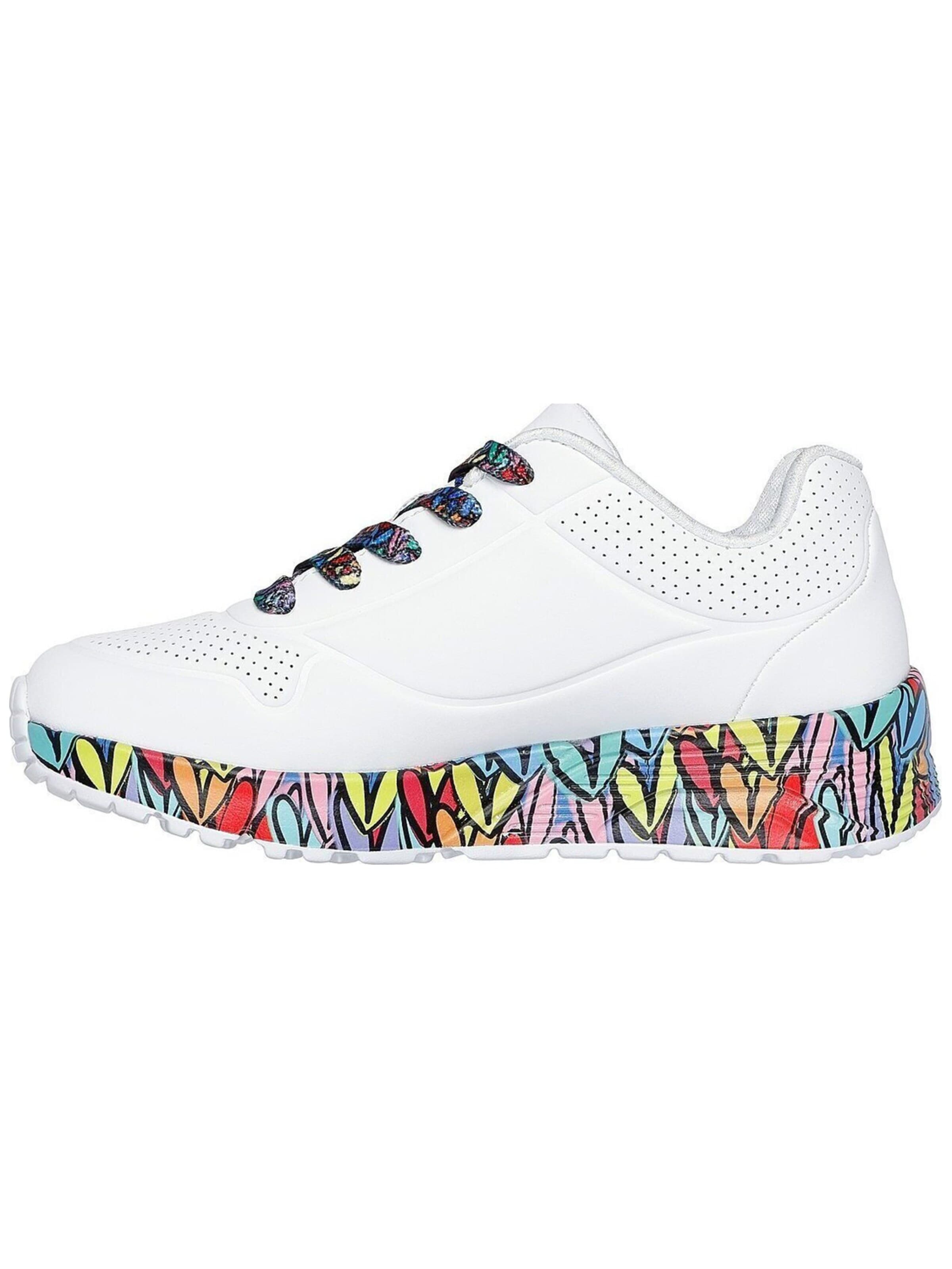 SKECHERS Sneaker 'Uno Lite - Subtle Love' in Weiß