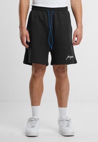 Pequs Regular Trousers in Black: front