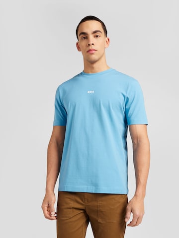 BOSS Orange T-shirt 'Chup' i blå: framsida