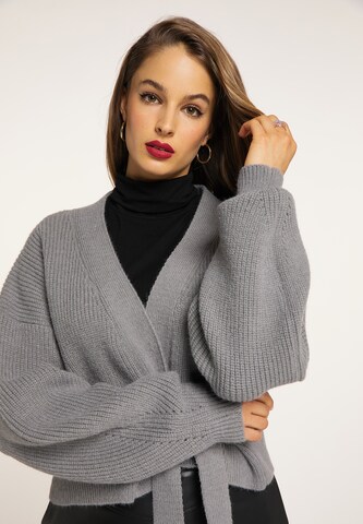 faina Knit Cardigan in Grey