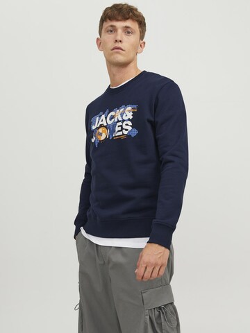 JACK & JONESSweater majica 'DUST' - plava boja: prednji dio