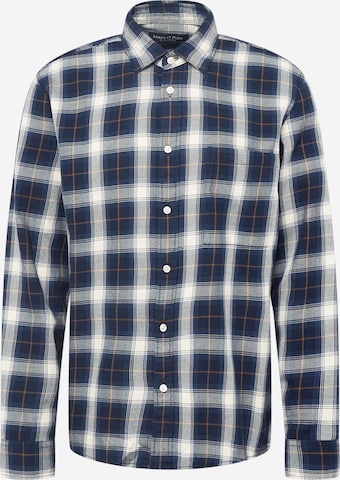 Marc O'Polo Button Up Shirt in Blue: front