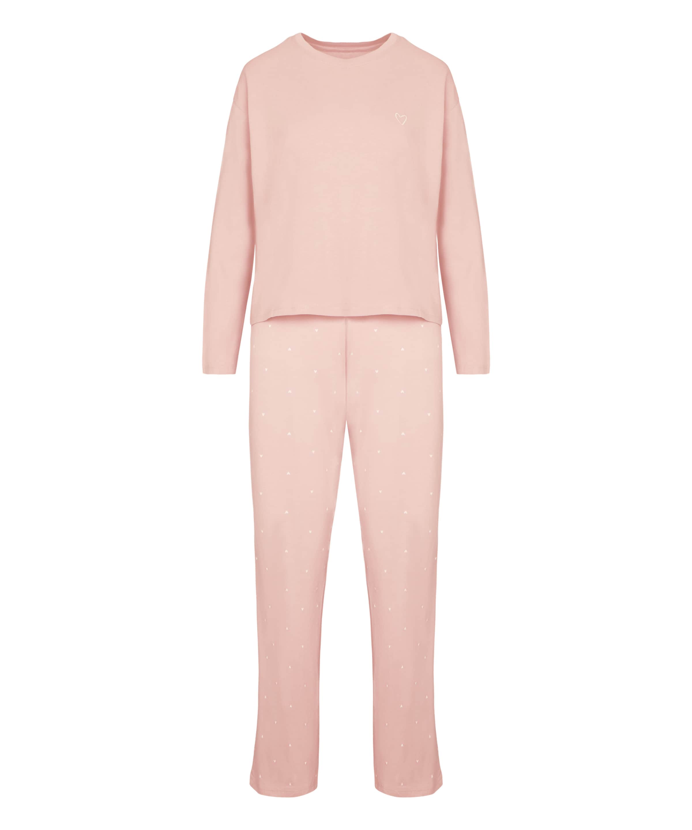 Hunkemöller Pyjama 'SoftEase' in Roze: voorkant