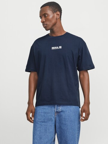 T-Shirt 'JORSeoul' JACK & JONES en bleu : devant