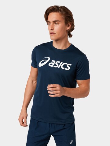 ASICS Λειτουργικό μπλουζάκι σε μπλε: μπροστά