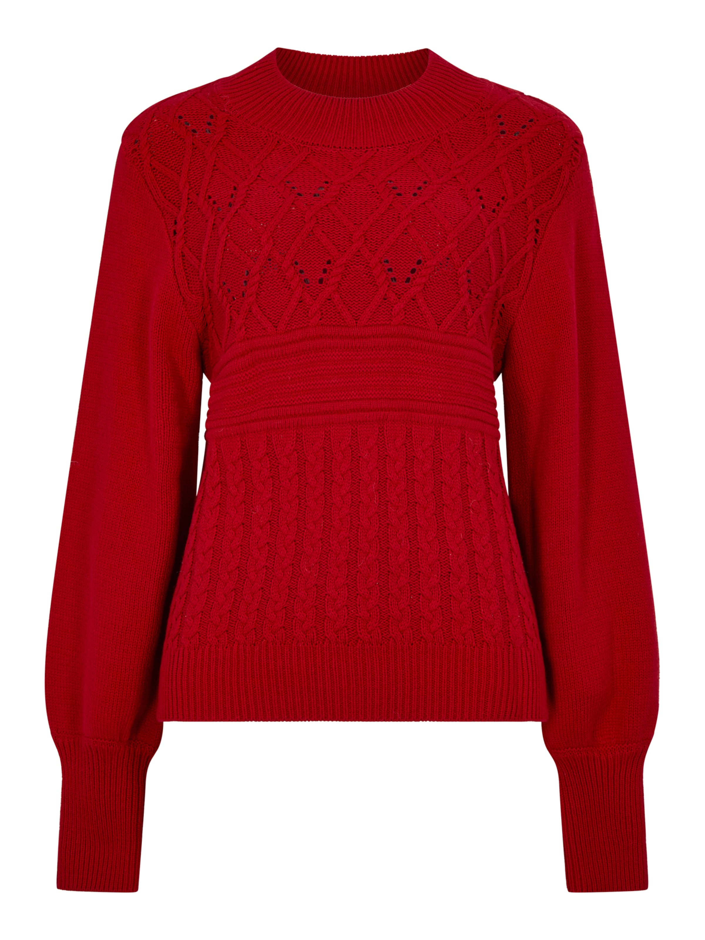 Pull-over ' ' Apricot en rouge : devant