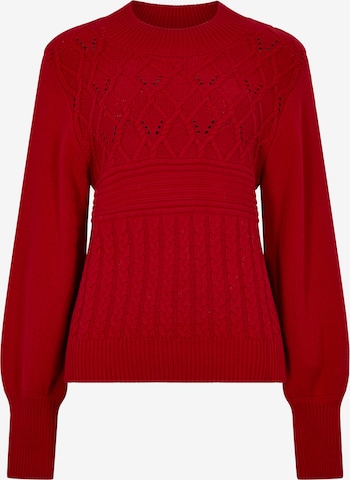 Pull-over ' ' Apricot en rouge : devant