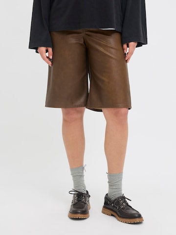 Regular Pantalon 'JXLAURA' JJXX en marron : devant