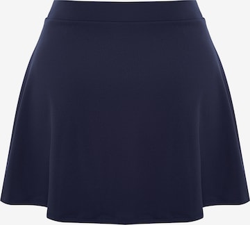 Jupe Trendyol Curve en bleu : devant