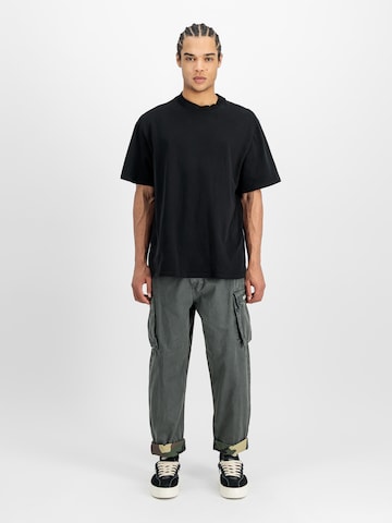 ALPHA INDUSTRIES Loosefit Cargobukser i grå: forside