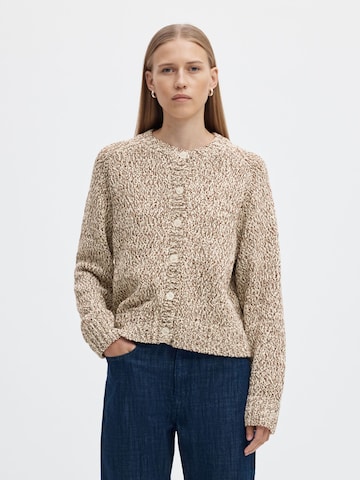 SELECTED - Cárdigan en beige: frente