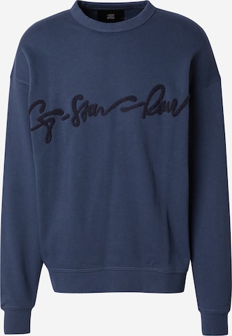 Sweat-shirt G-STAR en bleu : devant