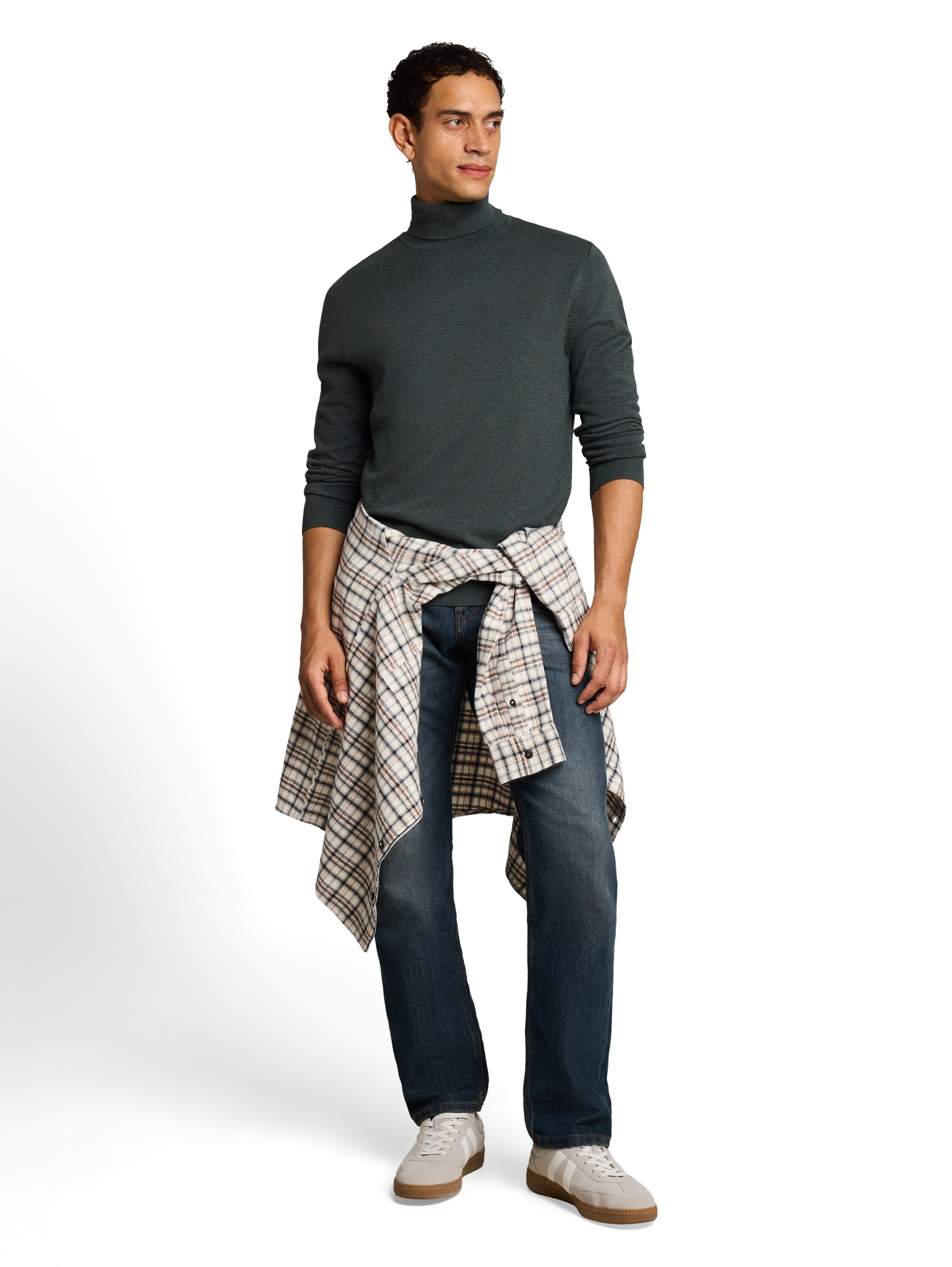 TOM TAILOR Sweater in Green