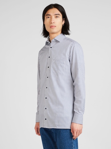 OLYMP - Ajuste regular Camisa de negocios en azul: frente