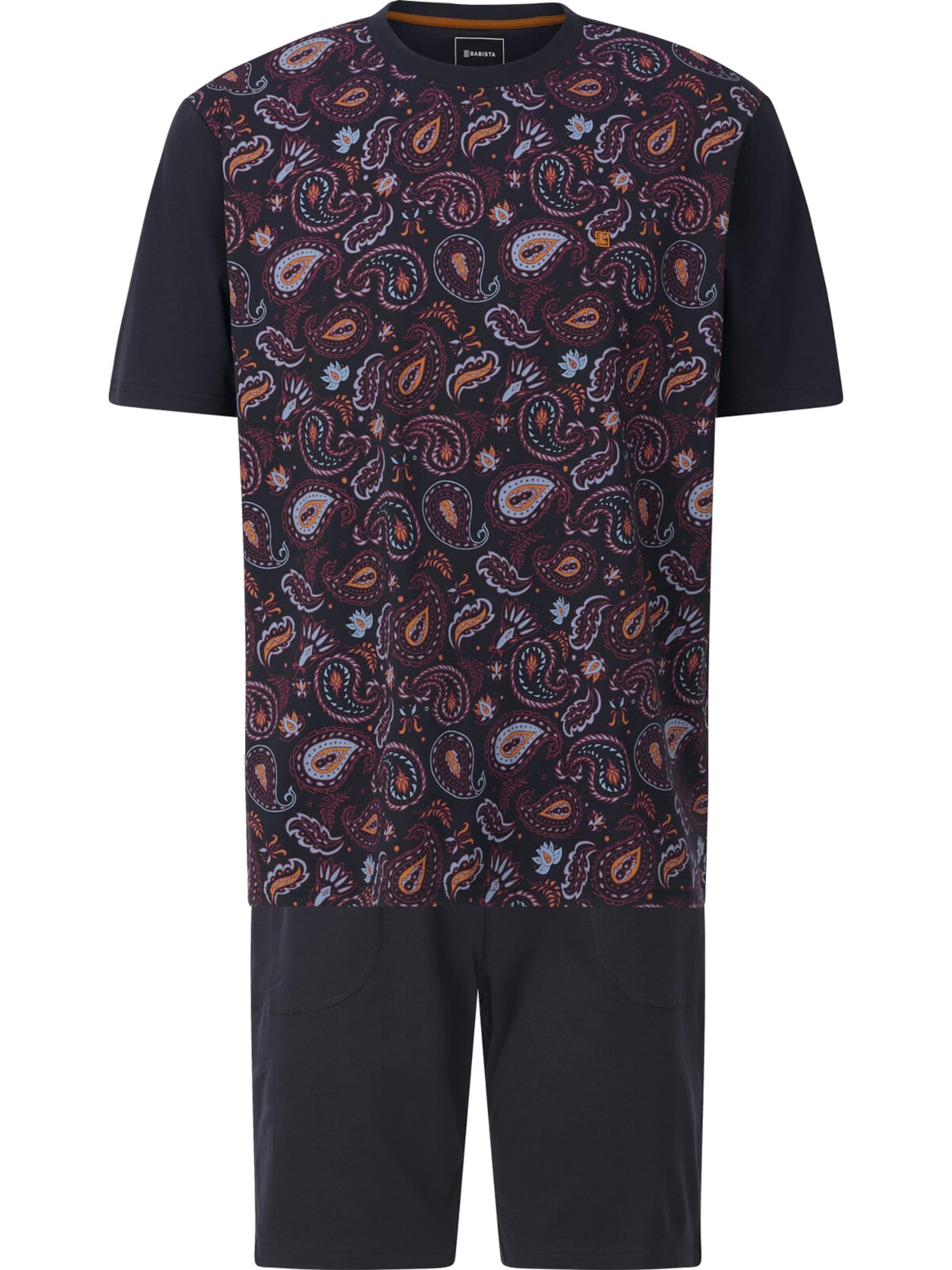 BABISTA Short Pajamas 'Emario' in Black: front