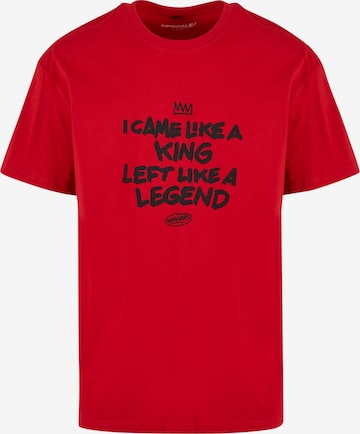 T-Shirt 'Like A Legend' MT Upscale en rouge : devant
