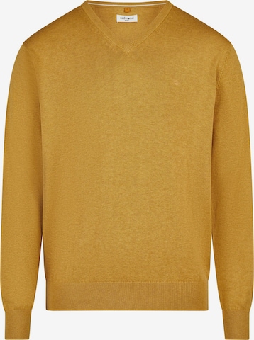 redmond Pullover 'Basic' in Gelb: Vorderseite
