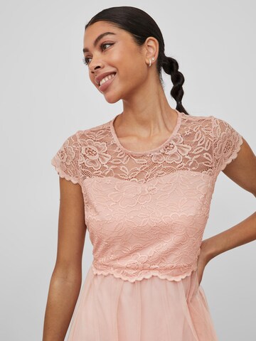 VILA - Vestido de cocktail 'Lynnea' em rosa