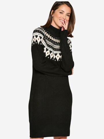 LolaLiza Knitted dress in Black: front