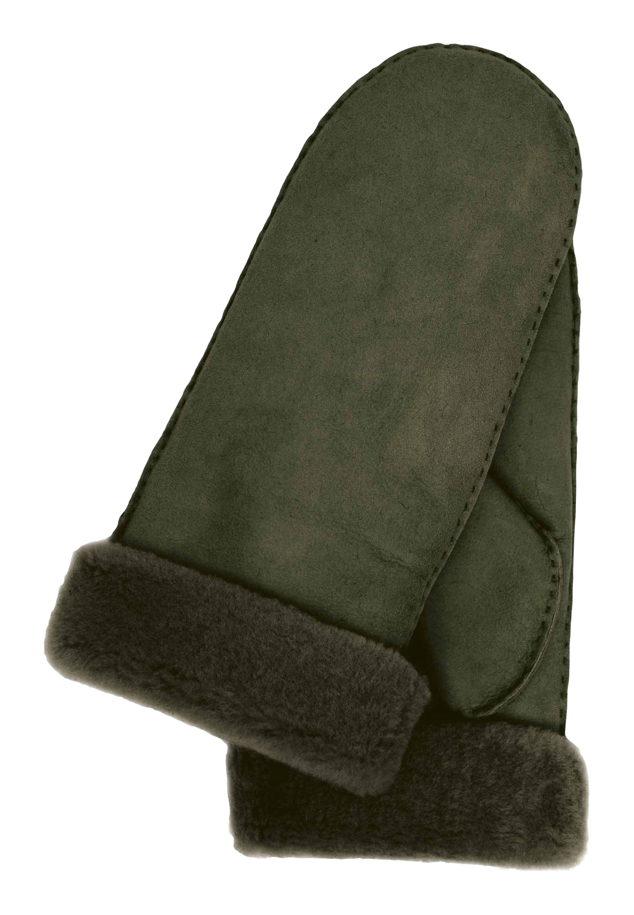 KESSLER Lederhandschuhe 'GRIT' in Grau: Vorderseite