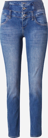 Liu Jo Slimfit Jeans 'PARFAIT RAMPY' in Blauw: voorkant