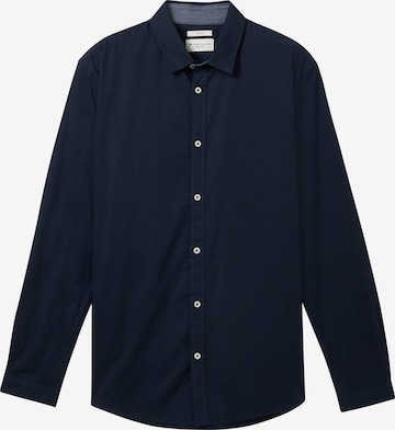 TOM TAILOR Regular fit Button Up Shirt in Blue: front