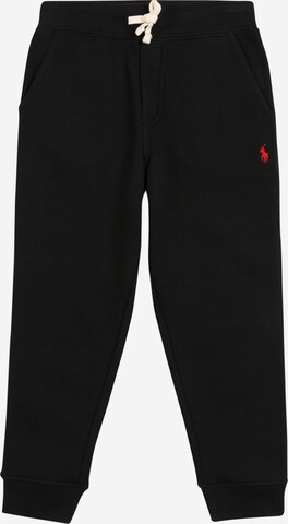 Tapered Pantaloni di Polo Ralph Lauren in nero: frontale