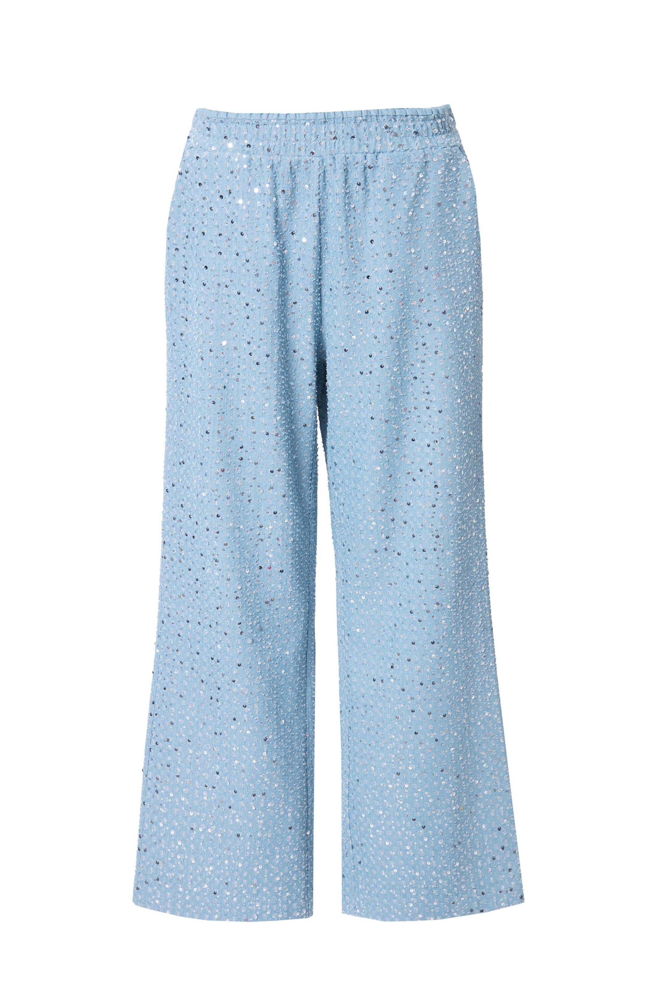 Studio Untold Wide leg Trousers in Blue: front