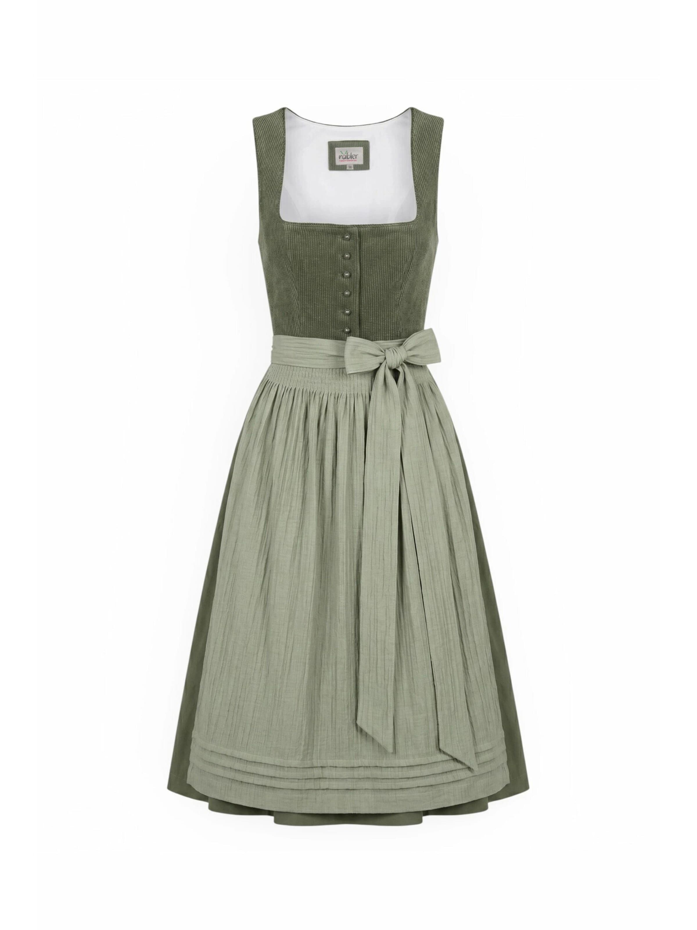 Trachtenhof Nübler Dirndl 'Dirndl midi Kira' in Green: front