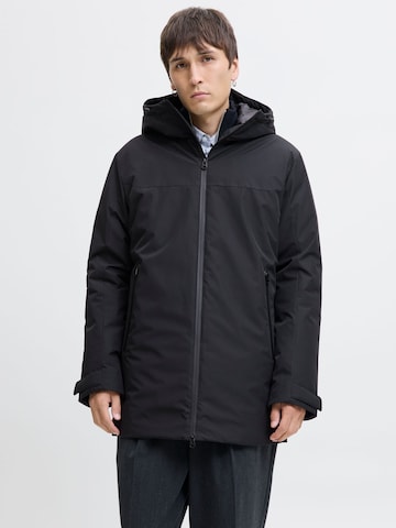 Parka mi-saison JACK & JONES en noir : devant