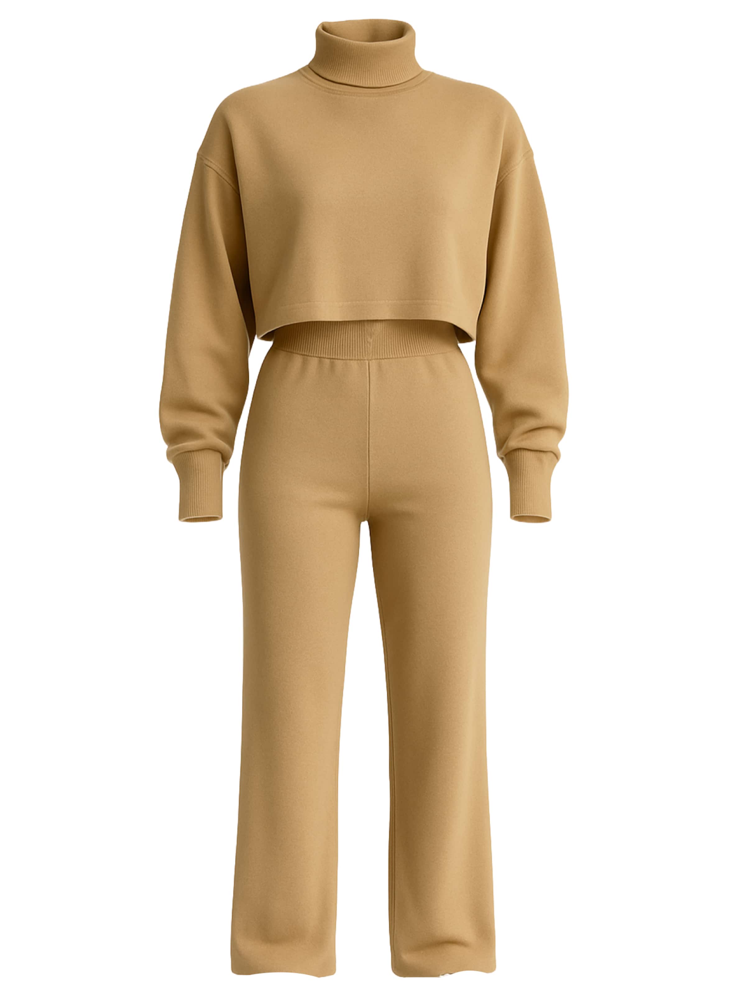 WOMAN VISION Hosenanzug in Beige: Vorderseite