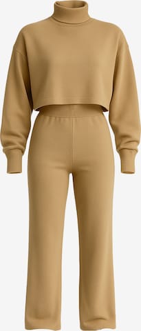 WOMAN VISION Broekpak in Beige: voorkant