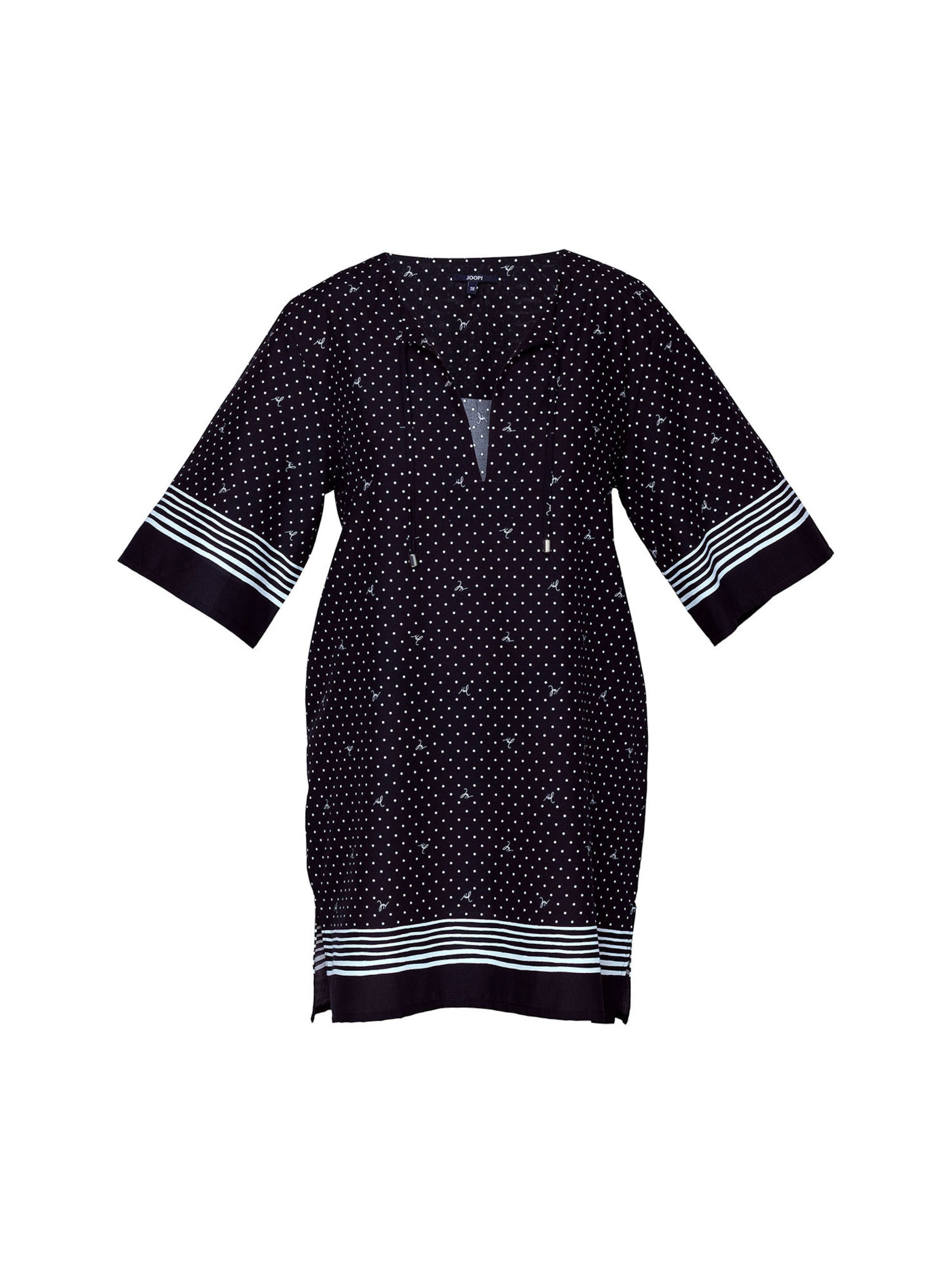 JOOP! Strandjurk ' Polka Dots ' in Zwart: voorkant