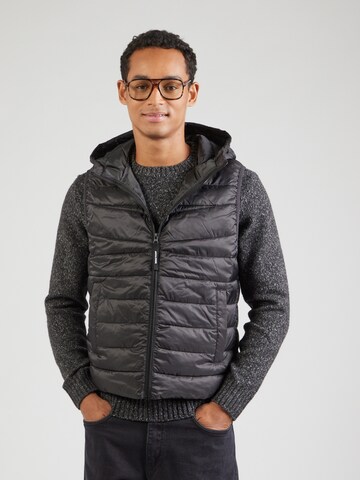 JACK & JONES - Chaleco en negro: frente