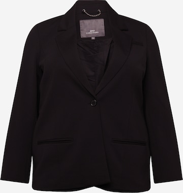 ONLY Carmakoma - Blazer 'Peach' en negro: frente