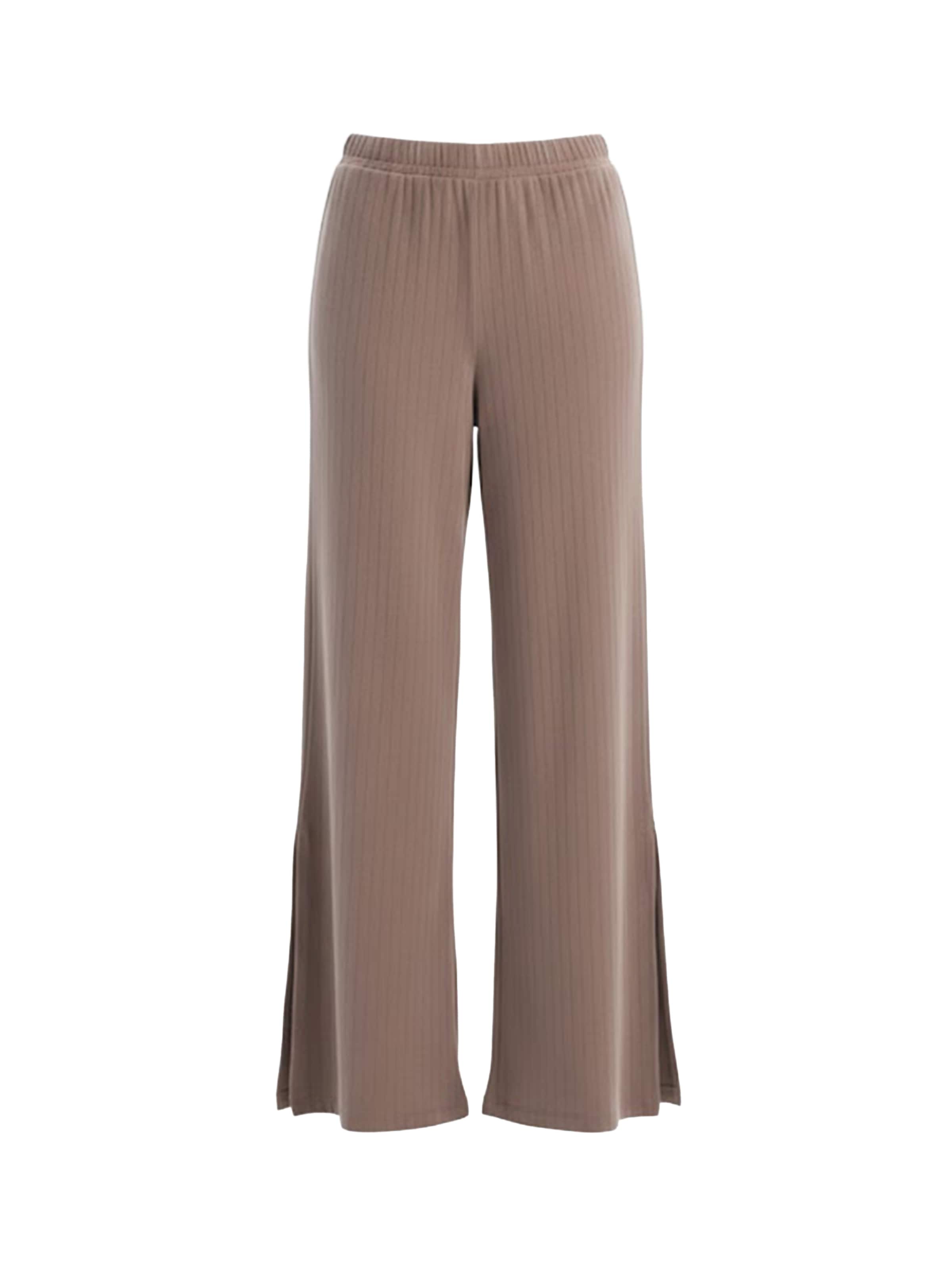 Wide leg Pantaloni di Dagi in marrone: frontale