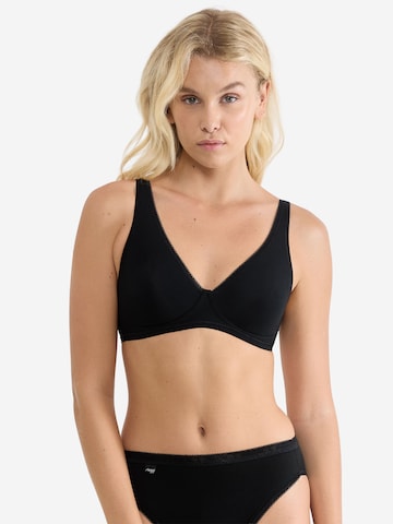 SLOGGI T-Shirt BH in Schwarz: Vorderseite