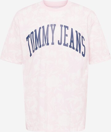 Tommy Jeans T-Shirt 'COLLEGIATE' in Pink: predná strana