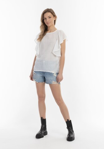 DreiMaster Vintage - Blusa en blanco